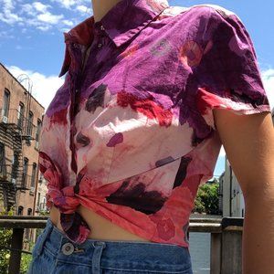 super colorful & cute Italian buttonup shirt XS/S